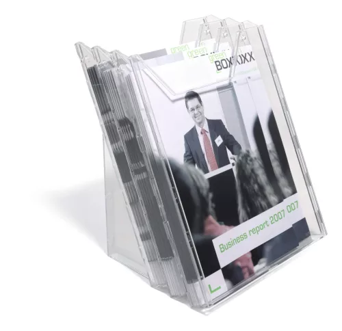 Prospektustartó fali-asztali A4 (3) COMBIBOXX SET (8580-19)