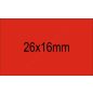 26x16mm piros ORIGINAL árazócímke - szögletes
