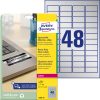 L6009-20 Avery ipari ezüst poliészter címke 45,7 x21,2mm