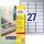 L6011-20 Avery ipari ezüst poliészter címke 63,5x29,6mm
