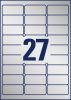 L6011-20 Avery ipari ezüst poliészter címke 63,5x29,6mm