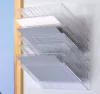 FLEXIBOXX fali A4 fekvő proskektustartó 6 rekeszes - átlátszó (1709785400)