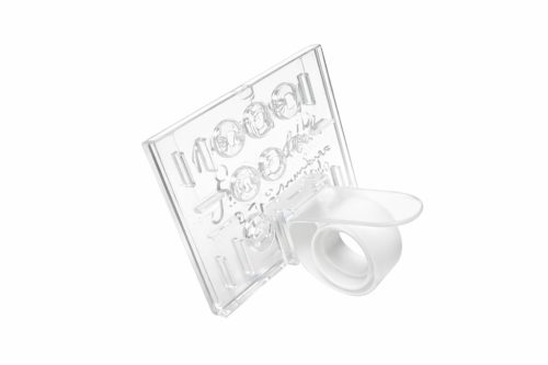 105x74mm UNI keret - áttetsző + krétatábla + csipesz polcszélre