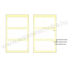50x25mm TT papír - PIGGYBACK szendvics címke