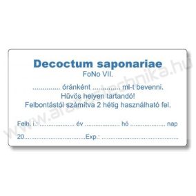   Gyógyszertári címke 38x70mm BELSŐLEG kék MAGISZTRÁLIS címke +azonosító szöveg