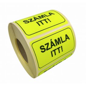 70x40mm fluo CITROM - SZÁMLA ITT! (1.000db/40)