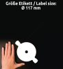 L7676-100 Avery nagyfedőképességű CD címke - SuperSize 117 mm