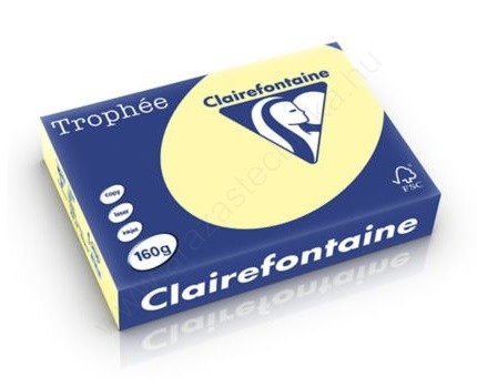 Fénymásoló papír A4 (160gr) sárga-2636 (250ív) Clairefontaine Trophée