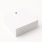 Függő etikett PVC 100x100 mm időjárásálló - fehér