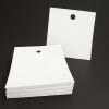 Függő etikett PVC 100x100 mm időjárásálló - fehér