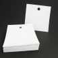 Függő etikett PVC 100x100 mm időjárásálló - fehér