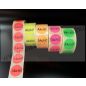 38mm körcímke - AKCIÓ fluo zöld (1.000db/40)