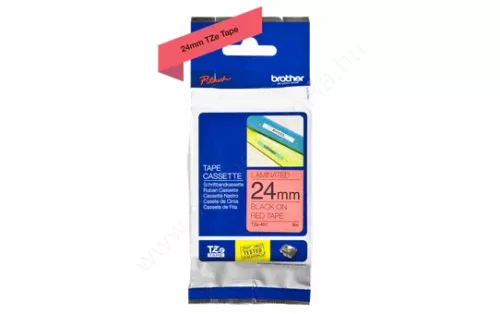 Brother P-touch 24mm PIROS-FEKETE TZe-451 szalagkazetta