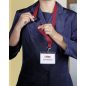 Nyakpánt 20mm - kék (8137-07) FÉM karabiner, biztonsági kioldás