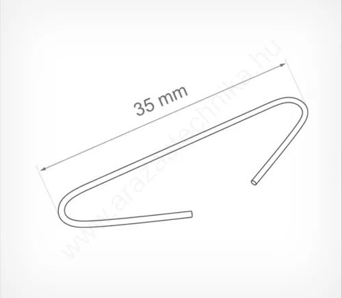 Függesztő "C" alakú kampó