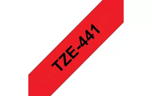 Brother P-touch 18mm PIROS-FEKETE TZe-441 szalagkazetta