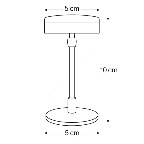 Talpas KEREK akril kartontartó Clip50 x10cm - ÁTLÁTSZÓ