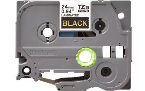 Brother P-touch 24mm FEKETE-ARANY TZe-354 szalagkazetta
