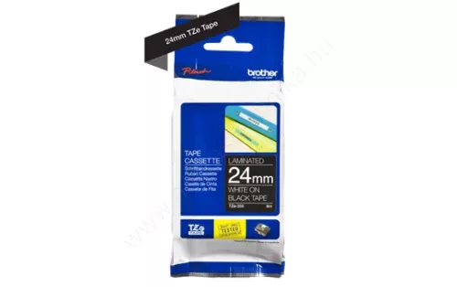 Brother P-touch 24mm FEKETE-FEHÉR TZe-355 szalagkazetta