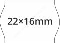   22x16mm árazócímke METO1622 gépbe (42tek/#) REM visszaszedhető ragasztó