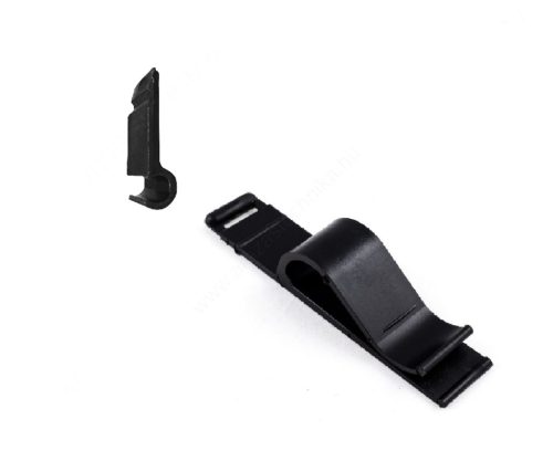 CLIP csipesz üveglapra - FEKETE (+árkazettához adapter)