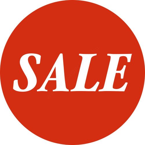 15mm körcímke SALE felirat (1500db/tek)