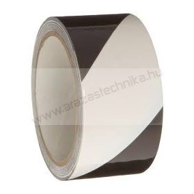 Padlójelölő szalag  50mmx33fm  FEKETE - FEHÉR