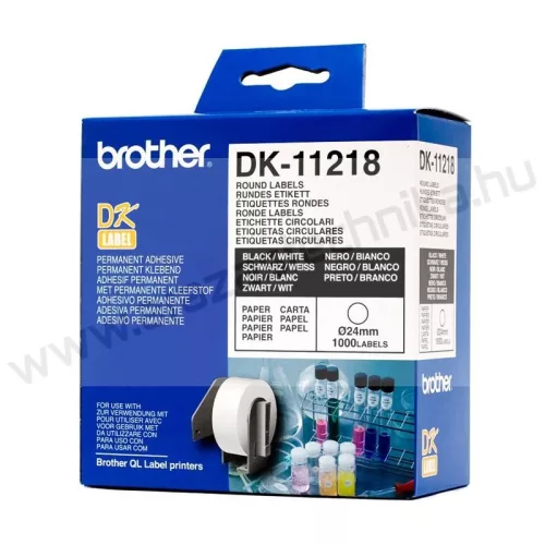Brother DK-11218 öntapadó címke 24mm kör