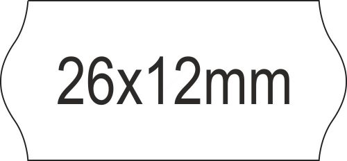 26x12mm ORIGINAL - FEHÉR árazószalag (1400db/tek)