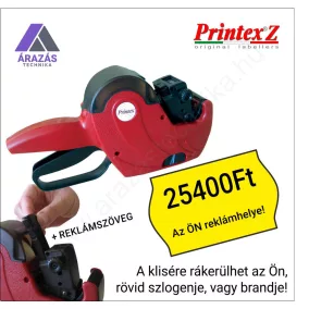 PRINTEX Z6/2616 egysoros árazógép +Reklám