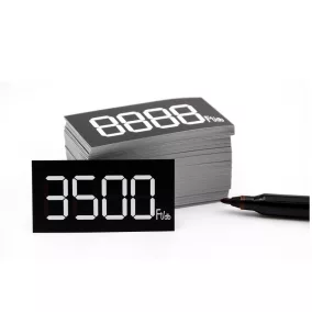 Digitális etikett 50x28 mm FEKETE alap (300db/cs)