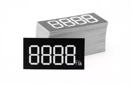 Digitális etikett 50x28 mm FEKETE alap (300db/cs)