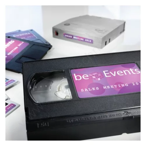 Visszaszedhető etikett videókazetta gerincre 147,3x20mm (13db/ ív) (Avery L4746REV-25)
