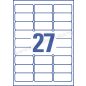 L6114-20 Avery biztonsági poliészter címke 63,5x29,6mm