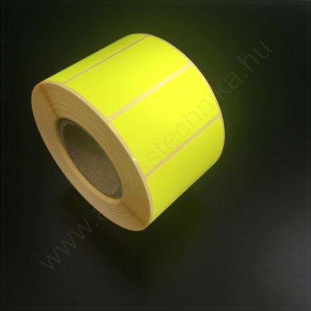 50x25mm TT papír címke (1.000db/tek) - fluo CITROM 