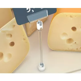 Ártábla tartó mágnes (5cm szár) - EXTRA ERŐS - FEHÉR