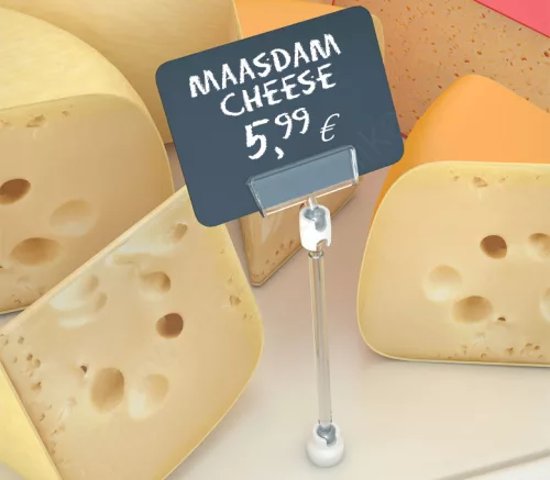 Ártábla tartó mágnes (5cm szár) - EXTRA ERŐS - FEHÉR