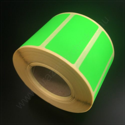 50x25mm TT papír címke (1.000db/40) - fluo ZÖLD