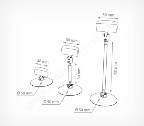 Ártábla tartó mágnes - EXTRA ERŐS 10mm kör - FEHÉR