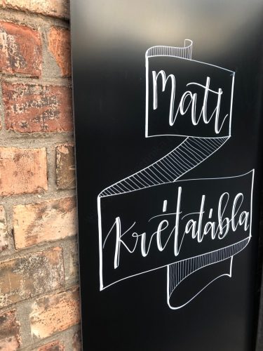 Krétatábla kül- és beltérre 50x100cm (matt-fényes)