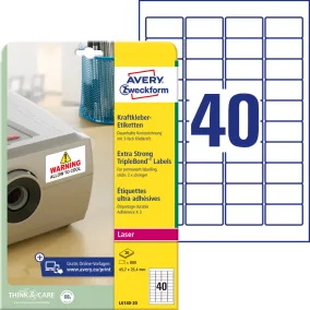   L6140-20 Avery háromszor erősebb tapadó címke 45,7x25,4mm