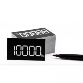 Digitális etikett 60x40 mm FEKETE alap (300db/cs)