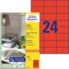 3448 Avery univerzális címke - piros 70x37mm