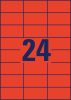 3448 Avery univerzális címke - piros 70x37mm