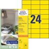 3451 Avery univerzális címke - sárga 70x37mm