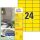 3451 Avery univerzális címke - sárga 70x37mm