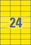 70x37mm univerzális etikett - sárga Avery 3451