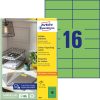 3454 Avery univerzális címke - zöld 105x37mm