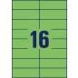 3454 Avery univerzális címke - zöld 105x37mm