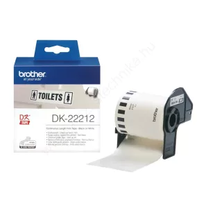 Brother DK-22212 folyamatos 62mmx15,24m FEHÉR műanyag
